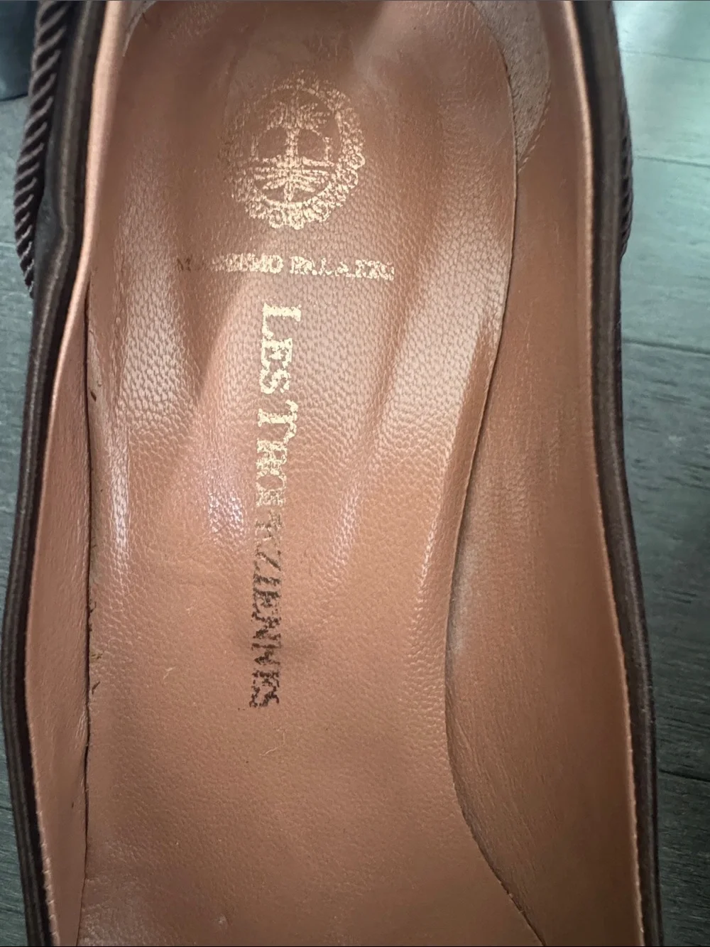 LES TROPEZIENNES  Massimo Palazzo EU39 Elegant Brown Satin Women's High Heels